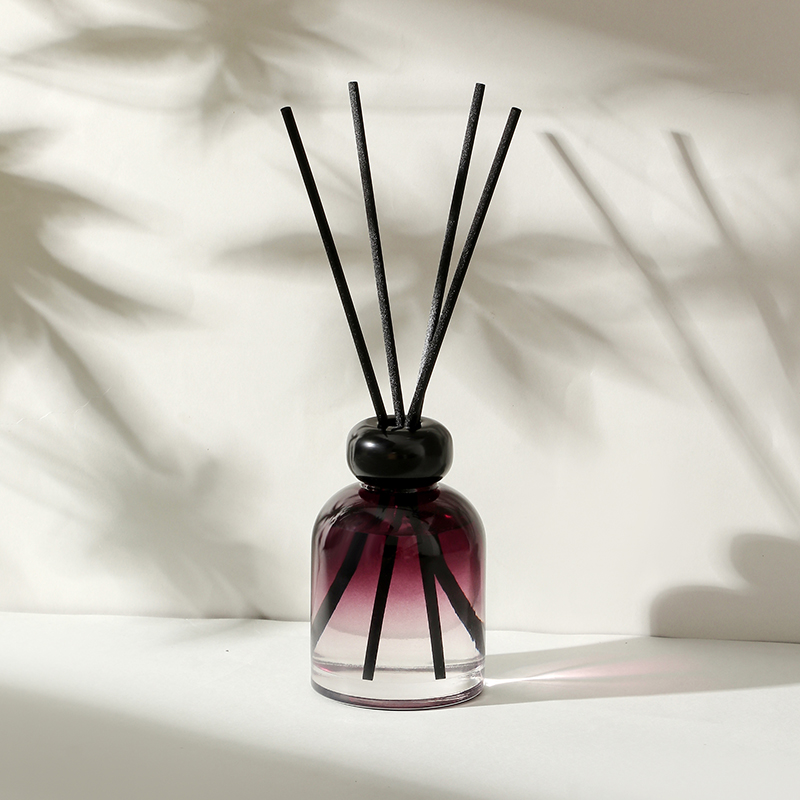 L1100B Röd gradient glasflaska rördiffusor