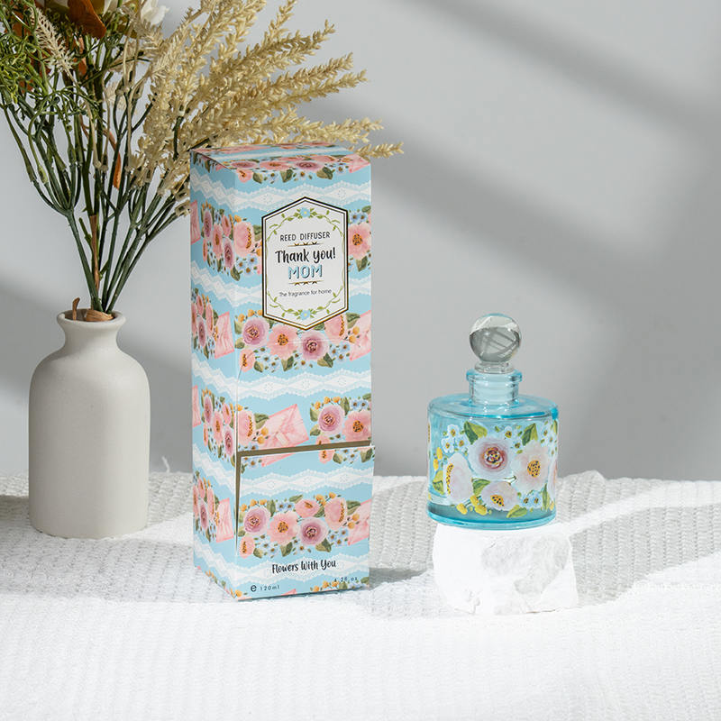 Mors dag elegant rund glasflaska vass diffuser