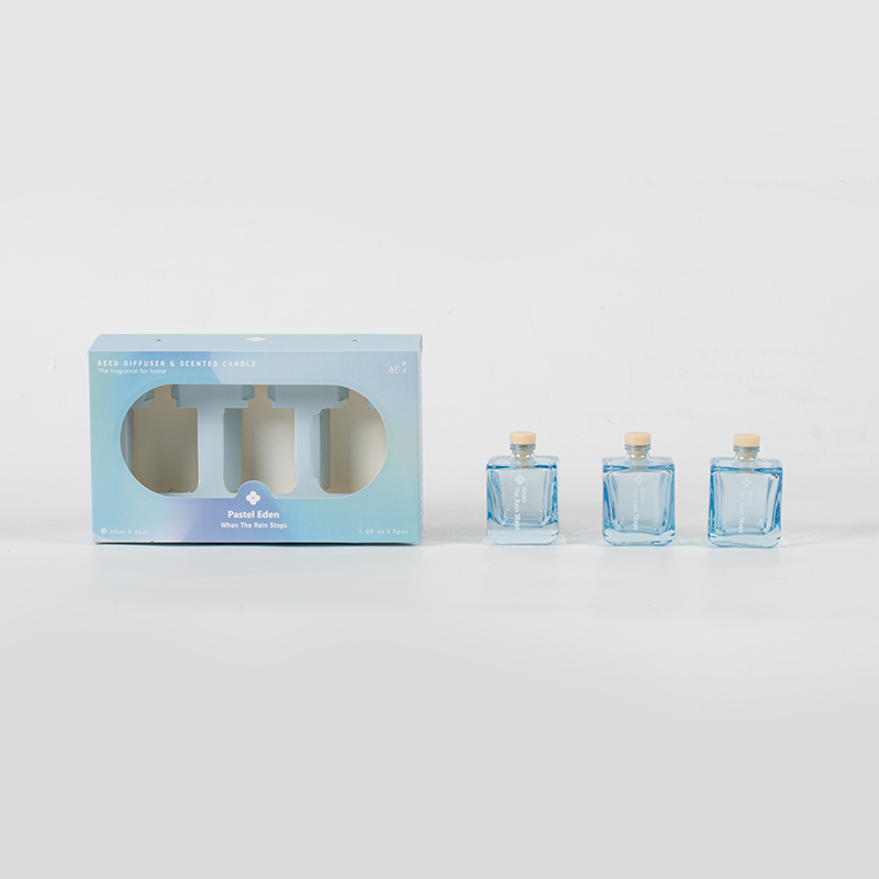 3PCS fyrkantig flaska vassspridare set-3ST aromset