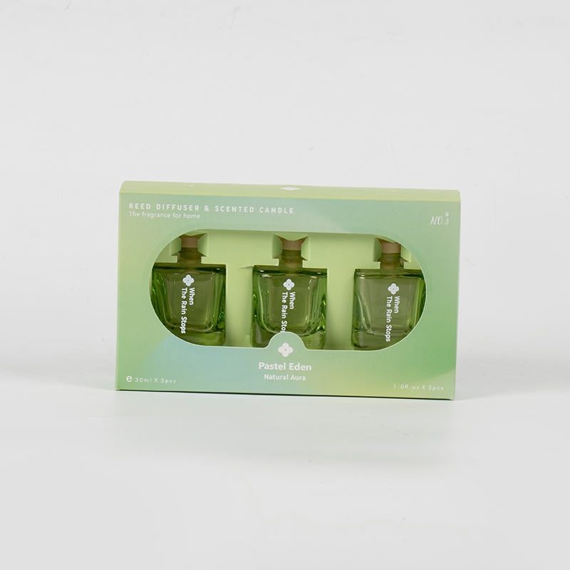 3PCS fyrkantig flaska vassspridare set-3ST aromset