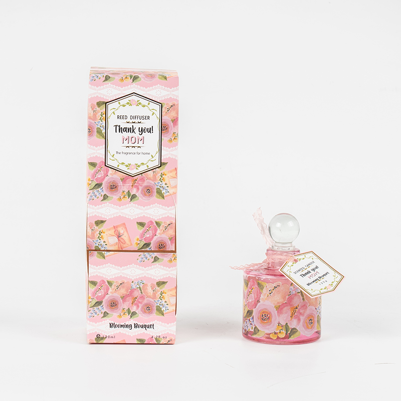 Mors dag elegant rund glasflaska vass diffuser