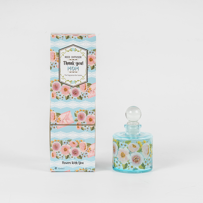 Mors dag elegant rund glasflaska vass diffuser